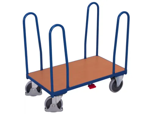 Platformwagen 500kg Laadvlak Lxb 1260x760mm 4 Beugels Ral 5010 Beuken