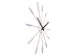 Wandklok NeXtime Plug Inn 58cm lavendel RVS