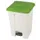 pedaalemmer,1x45l,HxBxD 600x398x410mm,romp PP wit,deksel PP groen