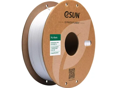 eSUN 3D printer Filament PLA-Basic 1,75mm koud Wit 1kg