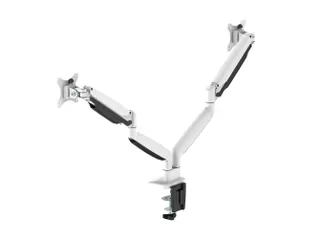 Newstar Monitorarm 2 Schermen 32 Inch Gasveer Wit - 1