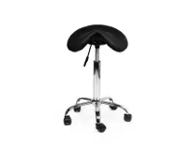 OUTLET Zadelkruk Office medium harde wielen zwart