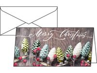 Kerstkaarten Sigel incl. envelop Kerst Garland, glanskarton , voorkant
