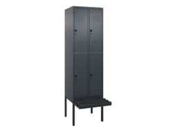 Dubbeldekse dekenkist,HxBxD 2120x600x815mm,2x2vak.,vak B 300mm