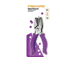 Handpuncher Fiskars M circle 1/8 inch met SoftGrip paars