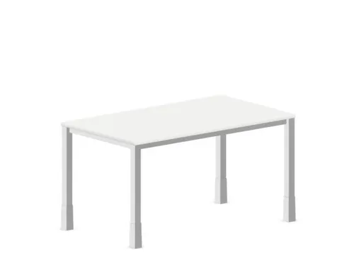 In hoogte verstelbaar bureau,HxBxD 720-840x1400x800mm,Bl-wit