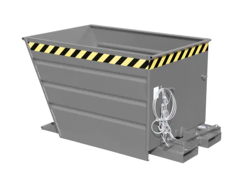 kiepbak,HxLxB 730x1370x800mm,0,55m³,draagverm. 750kg,RAL7005