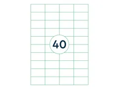 Etiket Rillstab 52.5x29.7mm Wit