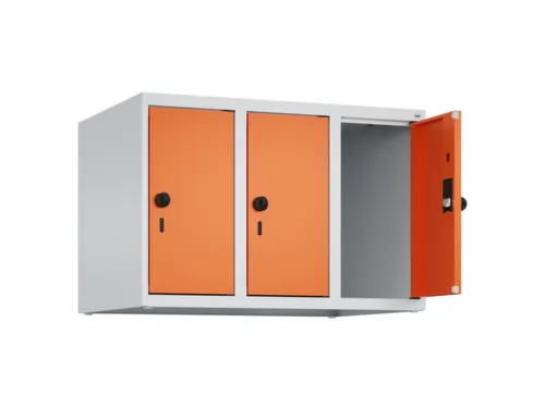 opzetkast,v. locker,3vak.,vak B 250mm,HxBxD 500x750x500mm,vleugeldeur