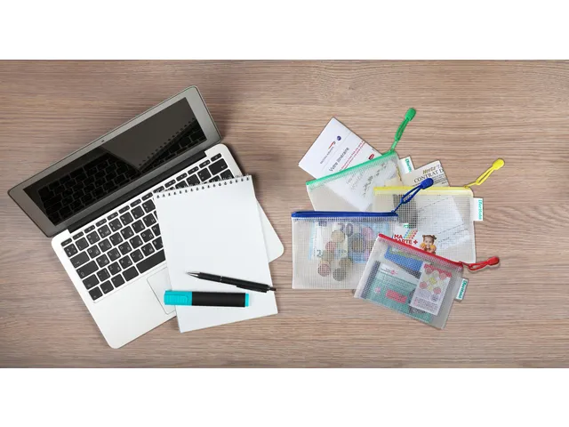 Opbergtas Djois met rits A6 assorti