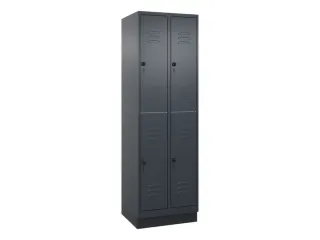 dubbeldekse locker,HxBxD 1950x600x500mm,2x2vak.,vak B 300mm - 1