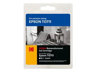 Kodak Epson T0711 DX inkt Zwart Rebuilt 250 pagina's - 1