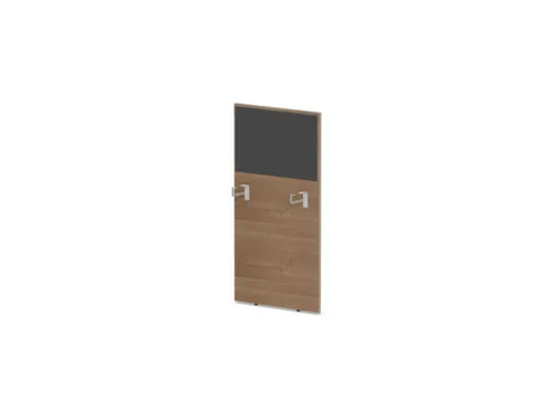 baliepaneel,v. bureau,aanbouw links,B 600mm,NT-cherry,BN8010-antraciet