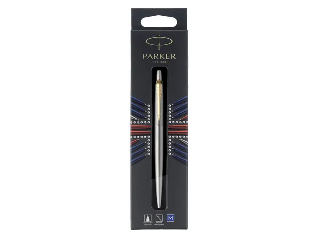 Balpen Parker Jotter stainless steel GT medium op blister