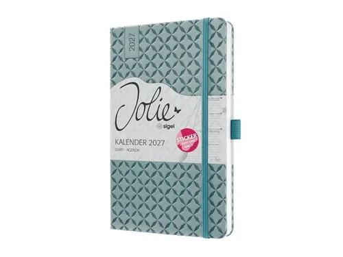 Weekagenda Flair A5 2027 (NL/FR/EN/DU) Ocean Blue Hardcover
