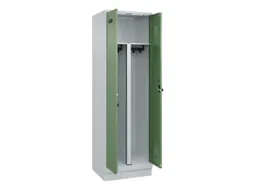 PBM-locker,HxBxD 1950x600x500mm,2vak,vak B 300mm,draaigrendel