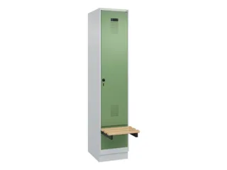 locker met bank,HxBxD 1950x400x815mm,1vak,vak B 400mm,draaigrendel - 2