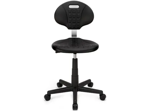 Werkstoel op Wielen Medium Zwart