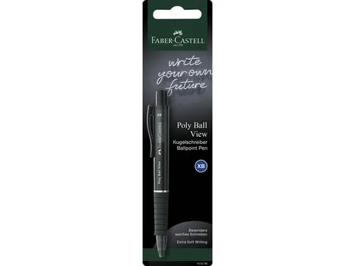 Balpen Faber-Castell Polyball View op blister