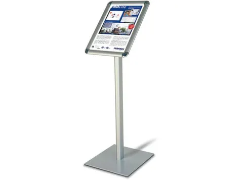 Infodisplay 800mm Din A4 Staand Zilver-Geanodiseerd