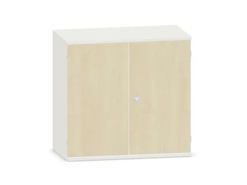 kantoorkast,HxBxD 770x800x430mm,decor romp wit,decor front esdoorn