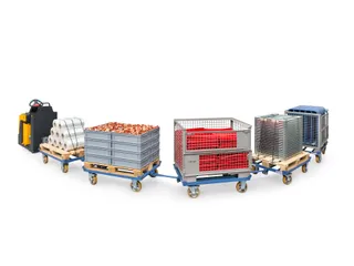 Palletonderwagen Als Routetrein 22601 1000kg 1210x810mm Ral5007 - 2