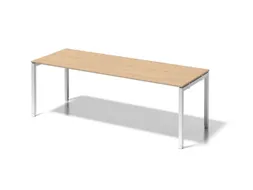In hoogte verstelbaar bureau,HxBxD 650-850x2200x800mm,blad esdoorn
