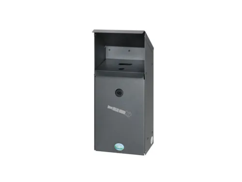 E-sigarettenverzamelaar,HxBxD 423x180x130mm,romp staal,romp ijzerglans