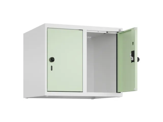 opzetkast,v. locker,2vak.,vak B 300mm,HxBxD 500x600x500mm,draaigrendel