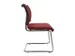 Chaise visiteur Tissu bordeaux Assise 480x450mm Cadre traineau