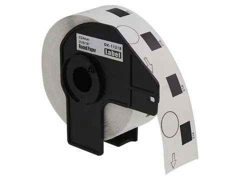 Etiket Compatible Brother DK-11218 24mm rond 1000stuks