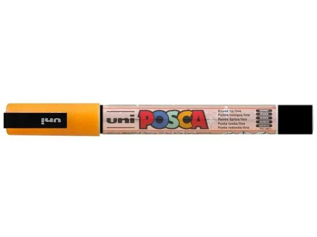 Verfstift Posca PC3M Fijne punt 0,9-1,3mm glitter oranje