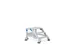 escalier mobile,roulant,estrade H 0,6m,3marches,inclinaison 45°,alu