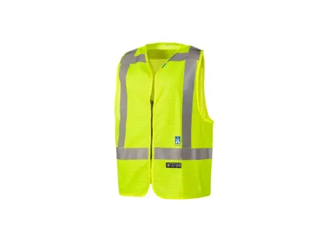 Sioen Sarvan 620A fluohesje, fluo geel, maat XL, per stuk