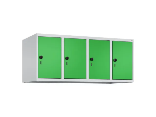 opzetkast,v. locker,4vak.,vak B 300mm,HxBxD 500x1200x500mm