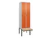 locker voor scheiding van kleding,HxBxD 2120x600x815mm,2vak