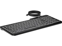 400 Backlit Toetsenbord Met Kabel QWERTY UK zwart