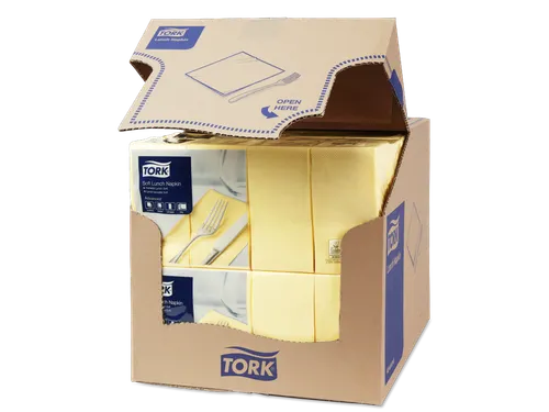 Tork 477882 Soft Lunchservet Advanced Champagne 33x33cm 1/8 vouw