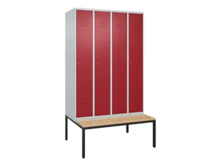 locker voor scheiding van kleding,HxBxD 2120x1200x815mm,4vak - 1