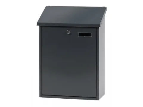 Wandbrievenbus, H 44,5 Cm Antraciet Staal