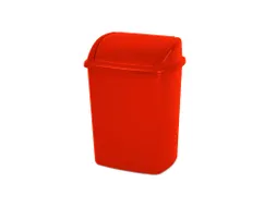 Afvalbak met Swing deksel 15 Liter Rood