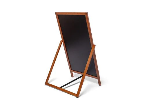 Krijtstoepbord Houten A-Bord Flip 55x105cm Lichtbruin