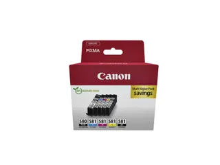 Canon PGI-580 & CLI-581 Inktcartridges 5-Pack Zwart + Kleur - 1