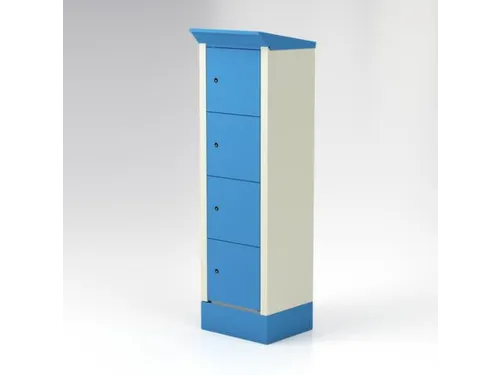 E-bike laadstation 2095x600x500mm 8stekkerdozen 220V RAL7035 RAL5012