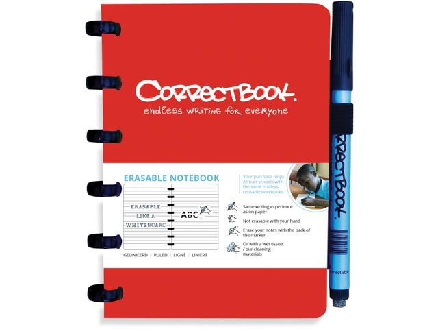 Correctbook Scratch To-Do: cahier effaçable / réutilisable, 8 pages (4  feuilles)