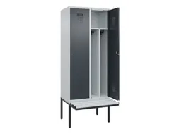 locker met bank,HxBxD 2120x800x815mm,2vak,vak B 400mm,cilinderslot