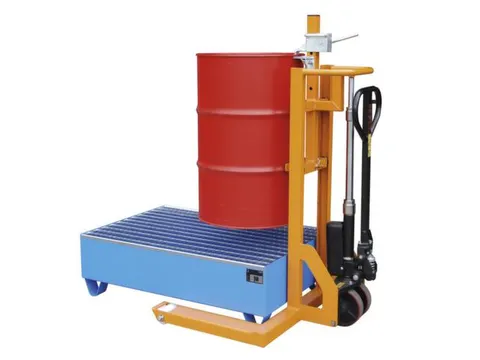 Verrijdbare Vatenheffer,Draagverm. 300Kg,M. Vatengrijper