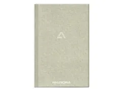 Notitieboek Aurora A5 lijn 192 pagina's 80g linnen grijs