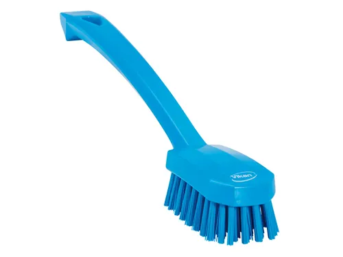 Afwasborstel Vikan universeel 260mm blauw Medium vezel
