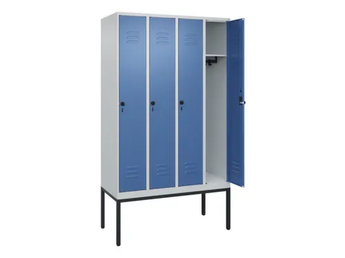 locker,HxBxD 2120x1200x500mm,4vak,vak B 300mm,draaigrendel